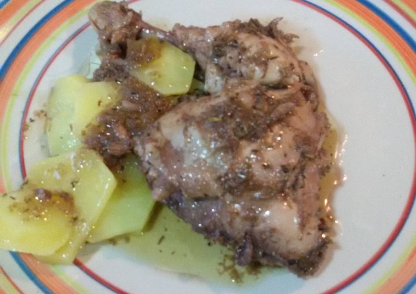 Traseros de pollo en salsa balsámica de modena con thermomix