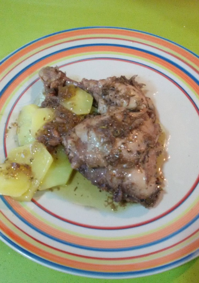 Una foto de Traseros de pollo en salsa balsámica de modena con thermomix