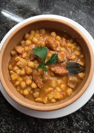 Una foto de Guiso de garbanzo