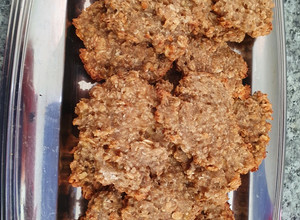 Una foto de Galletas de avena y plátano con miel