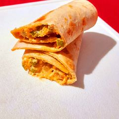 A picture of Mixed Veggies and Chickpeas Burritos.