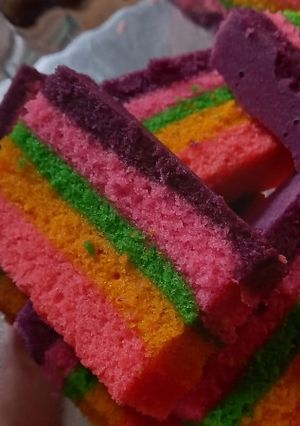 Foto resep Rainbow cake😉