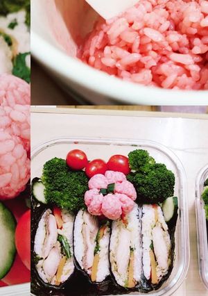春日櫻花季飯糰野餐便當🌸 的食譜成品照片