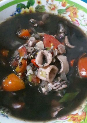 Foto resep Cumi bumbu hitam segar