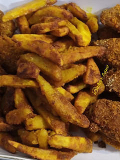 عکسی از دستور سیب زمینی سوخاری 🥔🥔