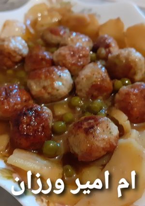صورة لوصفة جلبانة بصوص خاثرة وكريات الدجاج تهبل🥰