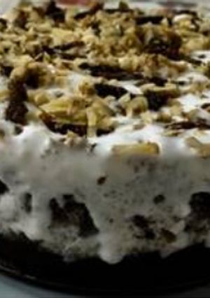 A picture of Ice cream sandwich Cake.