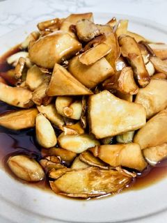 三杯杏鮑菇 的食譜成品照片