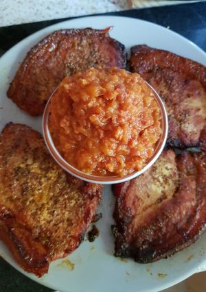 A picture of Roasted Sweet Mustard Gammon.