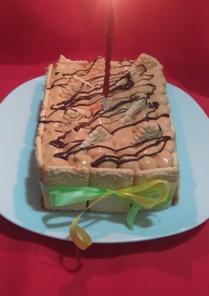 Una foto de Chocotorta Con Chocolinas De Chocolate Blanco