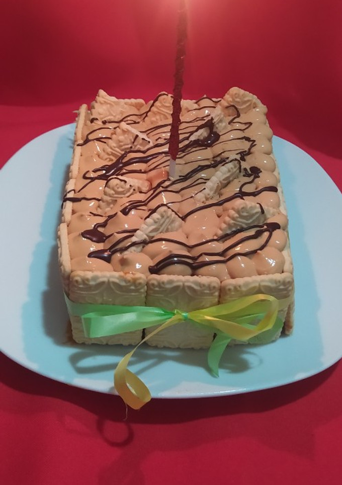 Una foto de Chocotorta Con Chocolinas De Chocolate Blanco