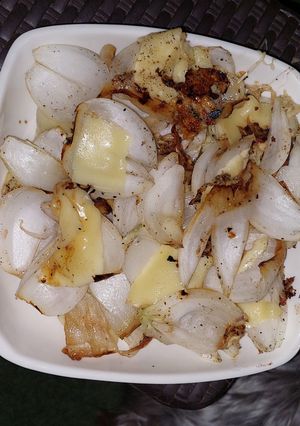 Una foto de Cebolla asada a la parrillé
