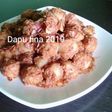 Bakso udang bumbu kacang/ cilok bumbu kacang