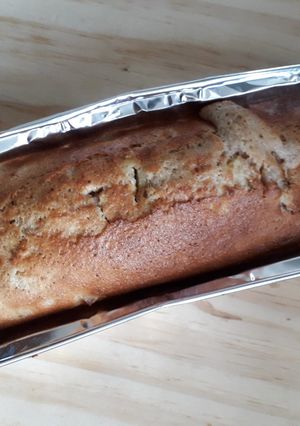 Una foto de Budín integral de manzana y pera en air fryer