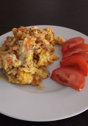 Una foto de Huevos revueltos