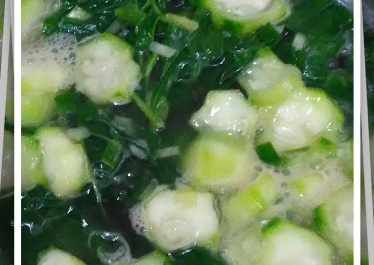 Cara Terbaik LezatSayur bening Bayam dan oyong
