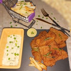 A picture of Fish and Chips.