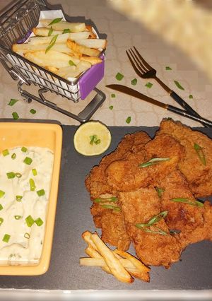 A picture of Fish and Chips.