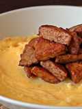 Puré de patata y calabaza con tempe