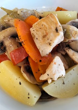 Una foto de Pollo en escabeche