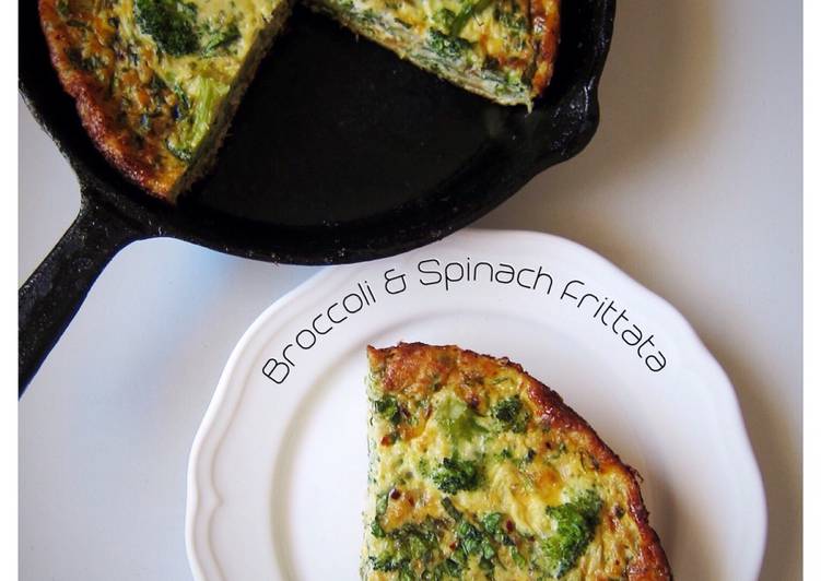 Simple Way to Make Yummy Broccoli And Spinach Frittata