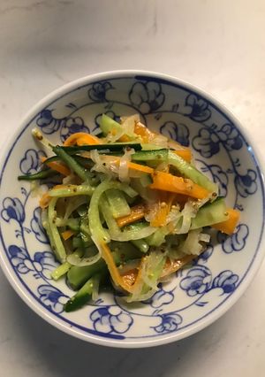A picture of Yuki’s chopped salad.