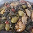ورق عنب مع الكوسا محشي والدجاج