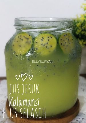 Foto resep Jus Segar Jeruk Kalamansi plus Selasih