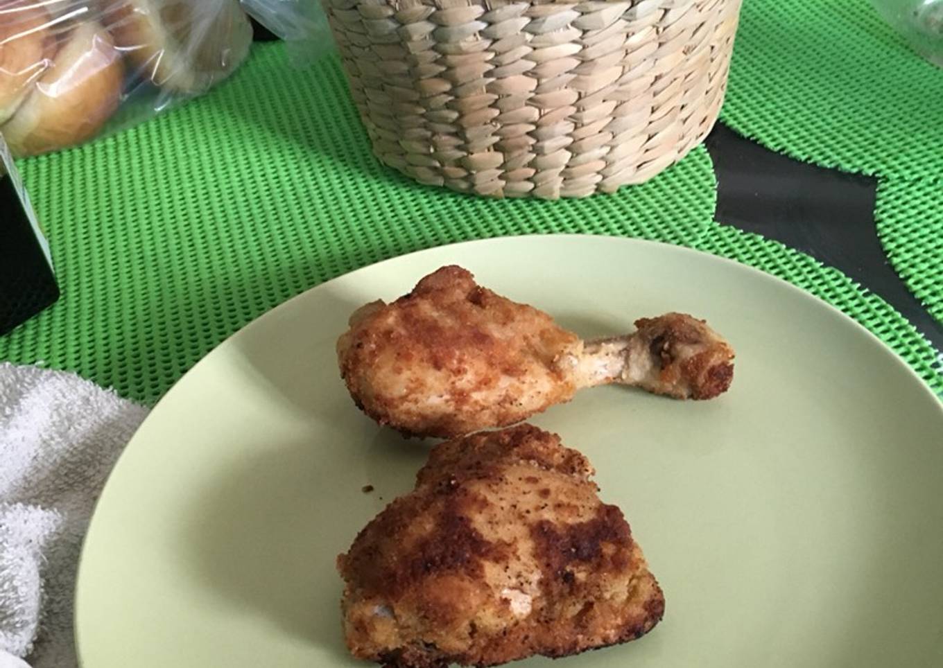 Pollo empanizado