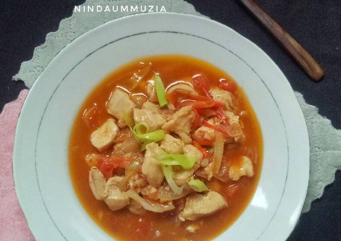 Tutorial Membuat Resep Ayam Cah Tomat