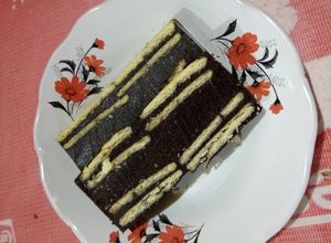 Foto resep Puding Coklat Lapis Biskuit Lemonia