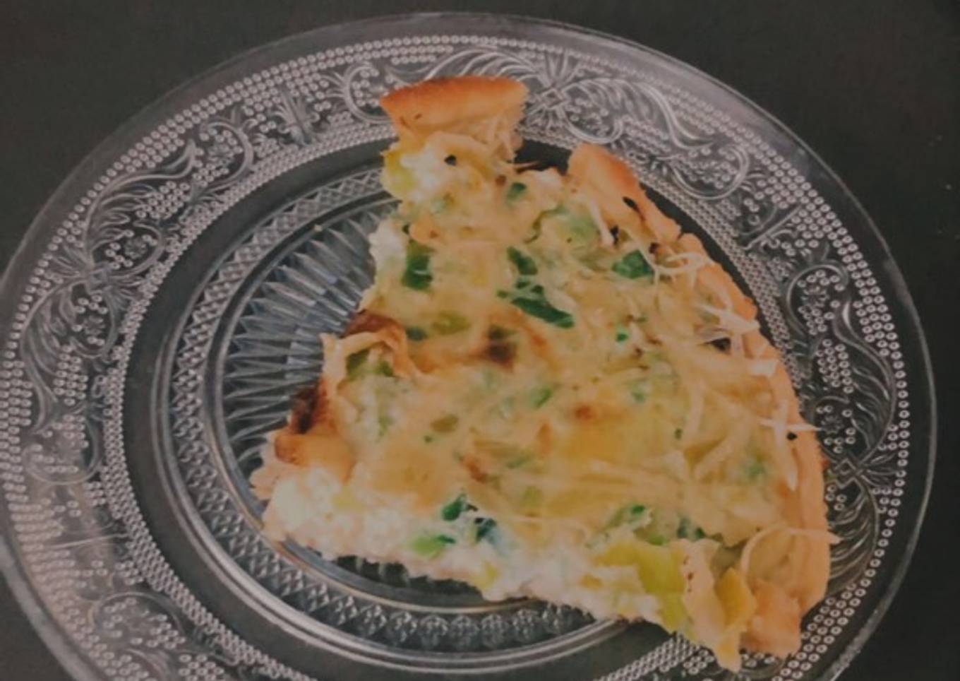 Tarte poireaux et saumon