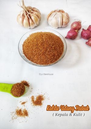 Foto resep Kaldu Udang Bubuk Homemade / kaldu kepala kulit udang