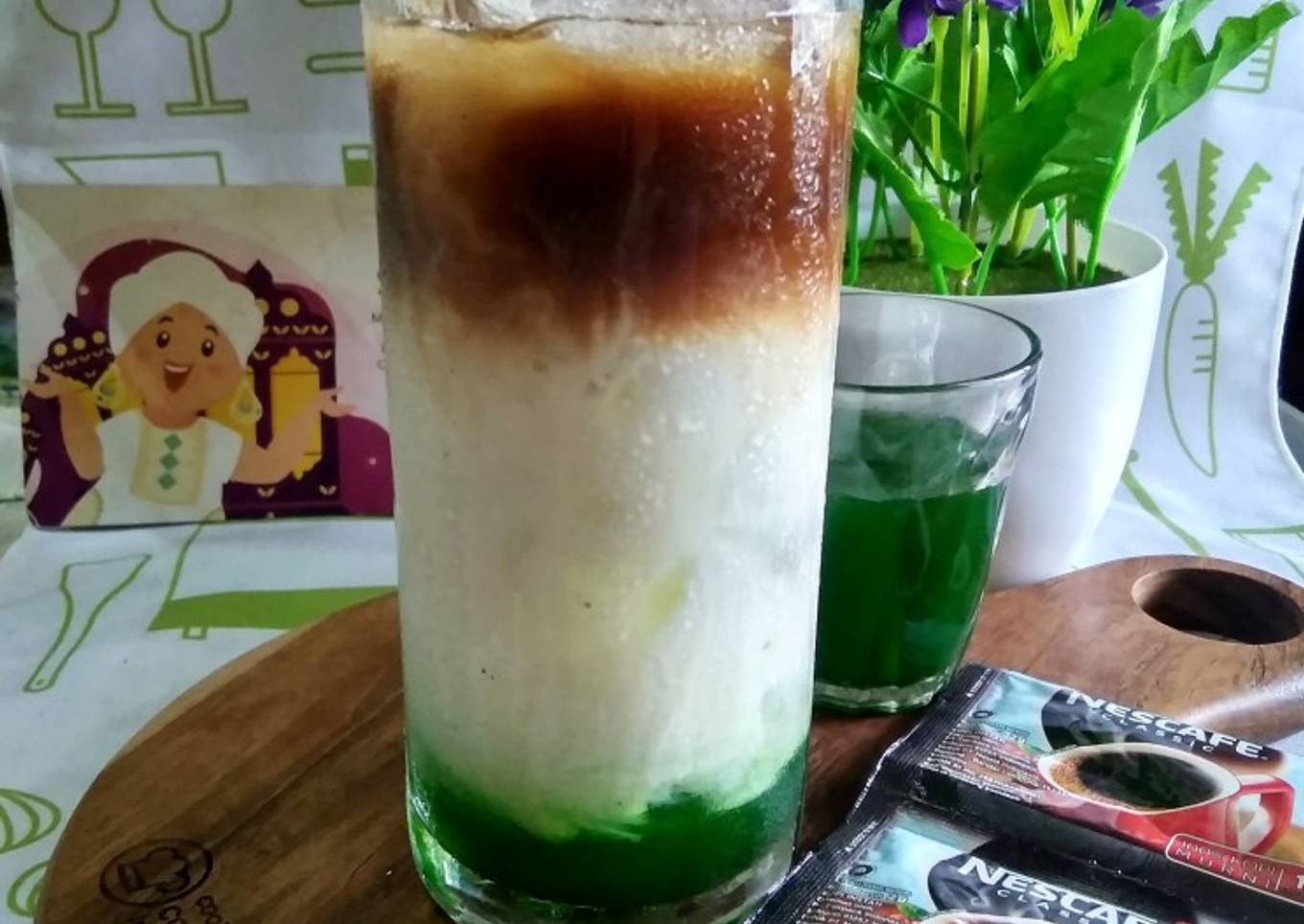 Creamy Es Kopi Pandan