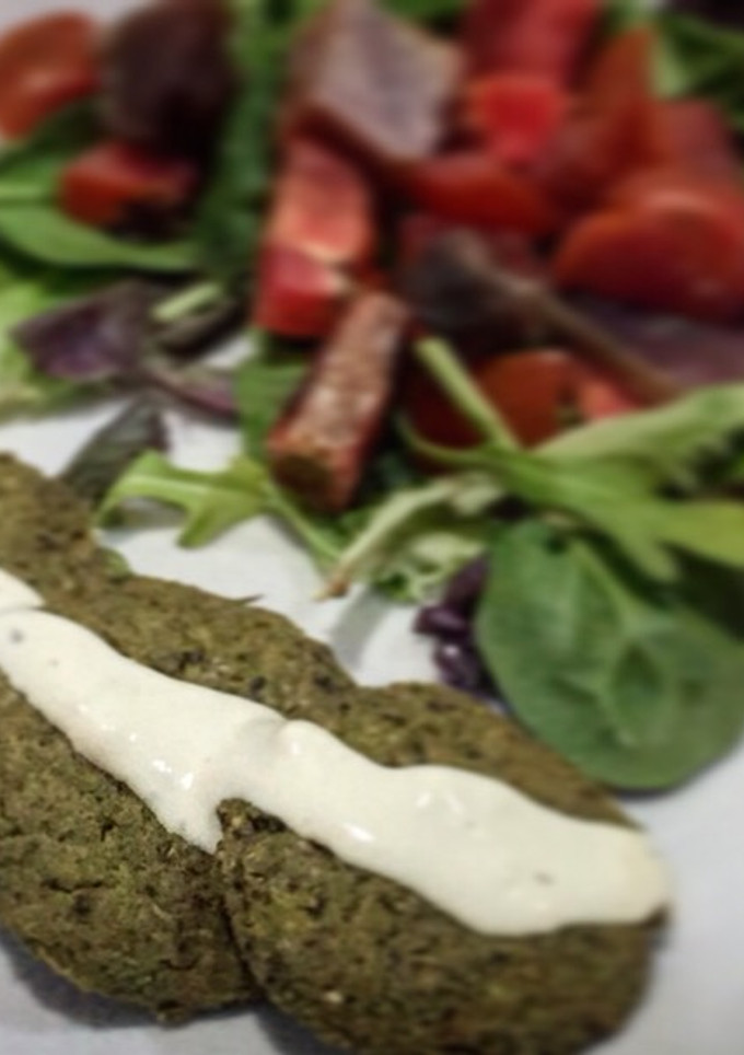 Una foto de Falafel de Kale al horno