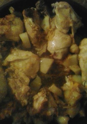 Una foto de Pollo Al Horno #amigusto ♡