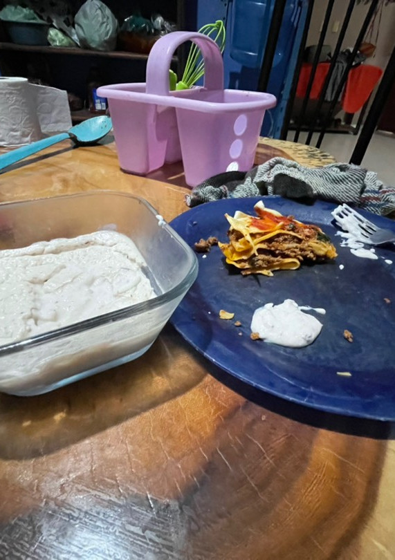Una foto de Lasaña con bechamel a la G