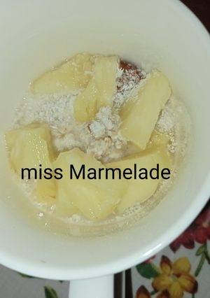 Φωτογραφία της συνταγής Εξωτικό overnight oats με ανανά και καρύδα 🥣🍍🥥