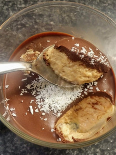 A picture of Vegan Peanut Butter and Chocolate Mousse.