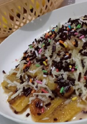 Foto resep Pisang Bakar Cokelat Keju Madu