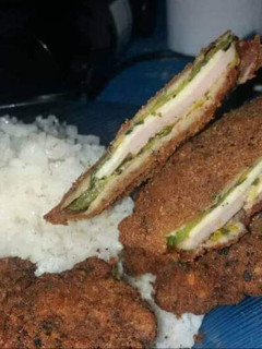 Una foto de Milanesas de zapallito rellenas