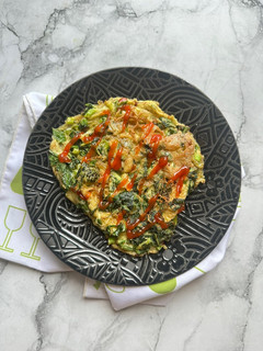 Foto resep Telur Dadar Sawi Hijau