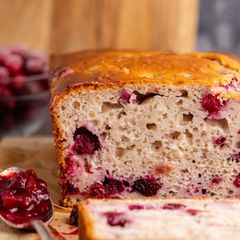 A picture of Cranberry Sauce Bread.