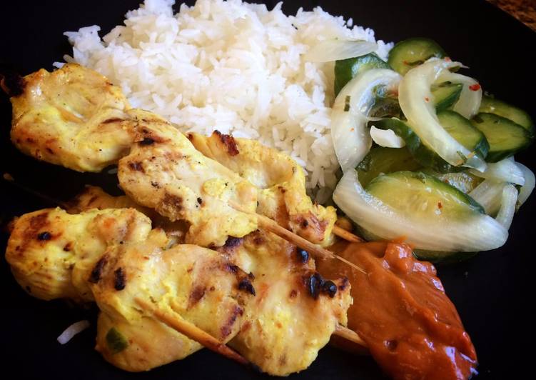 Easiest Way to Make Super Quick Homemade Coconut Curry Chicken Satay