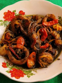 Foto resep Cumi kuah hitam pedes