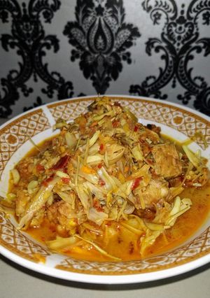Foto resep Jantung pisang tempe rebon