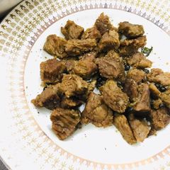 A picture of Salt and Pepper Beef Boti.