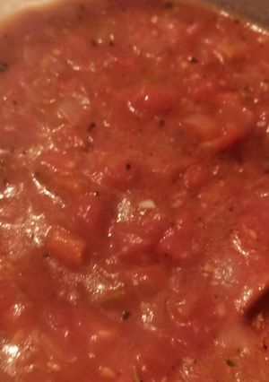 Una foto de Salsa de pizza en microondas