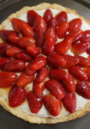 Una foto de Tarta de frutillas