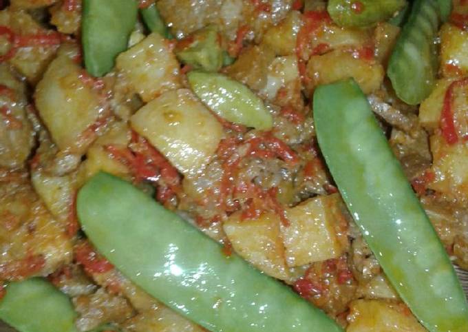 Resep Sambal goreng kentang daging Anti Gagal